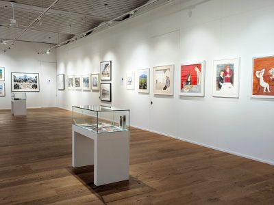 Freestanding Gallery glass display cabinets
