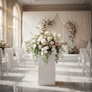plinth for wedding flowers